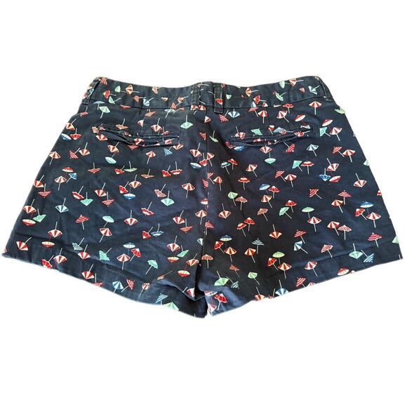 Khakis By GAP Womens Size 12 City 3 Inch Shorts Dark Blue Umbrella Summer Beach - Picture 2 of 6